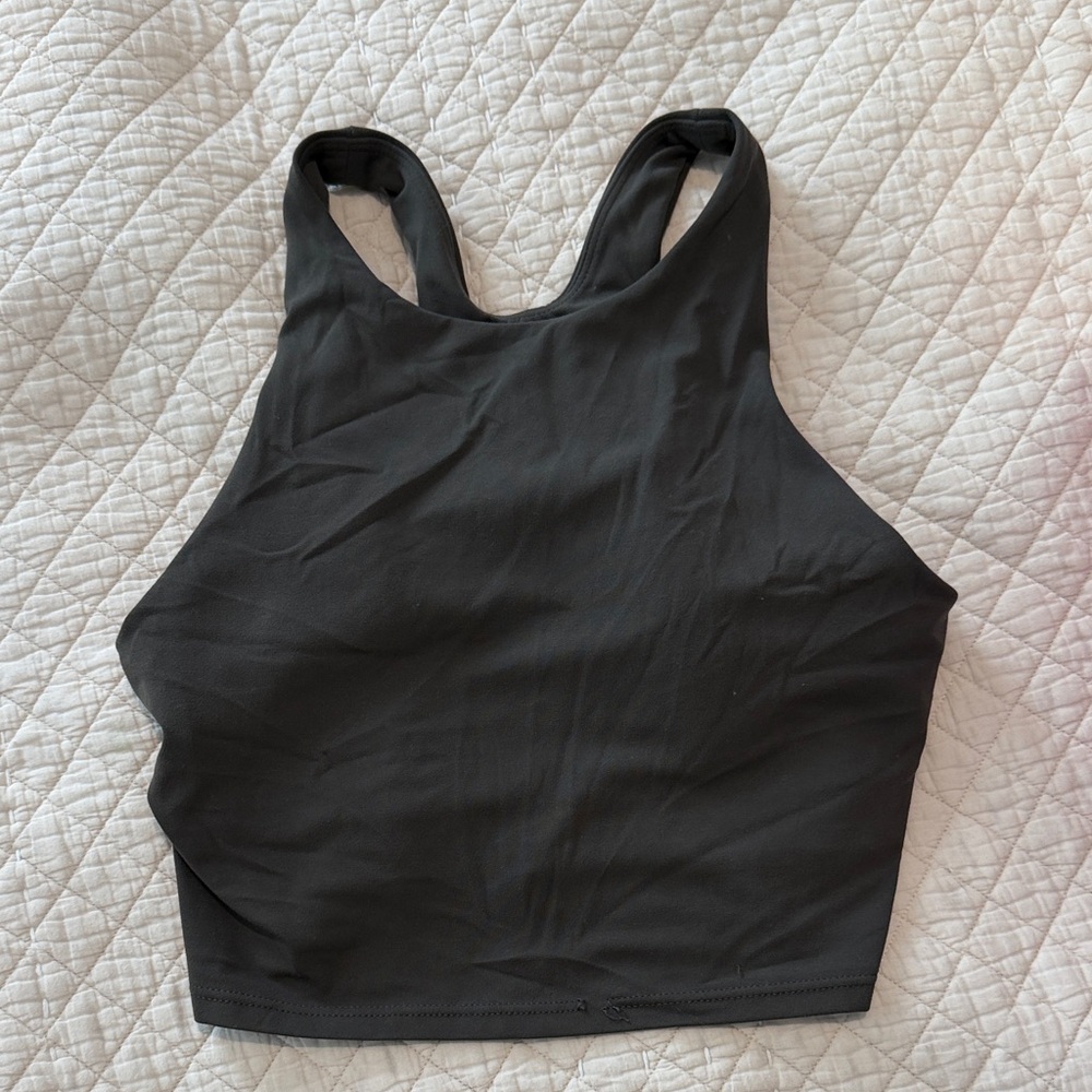 Athleta Salutation Crop! Dark Green! Size small